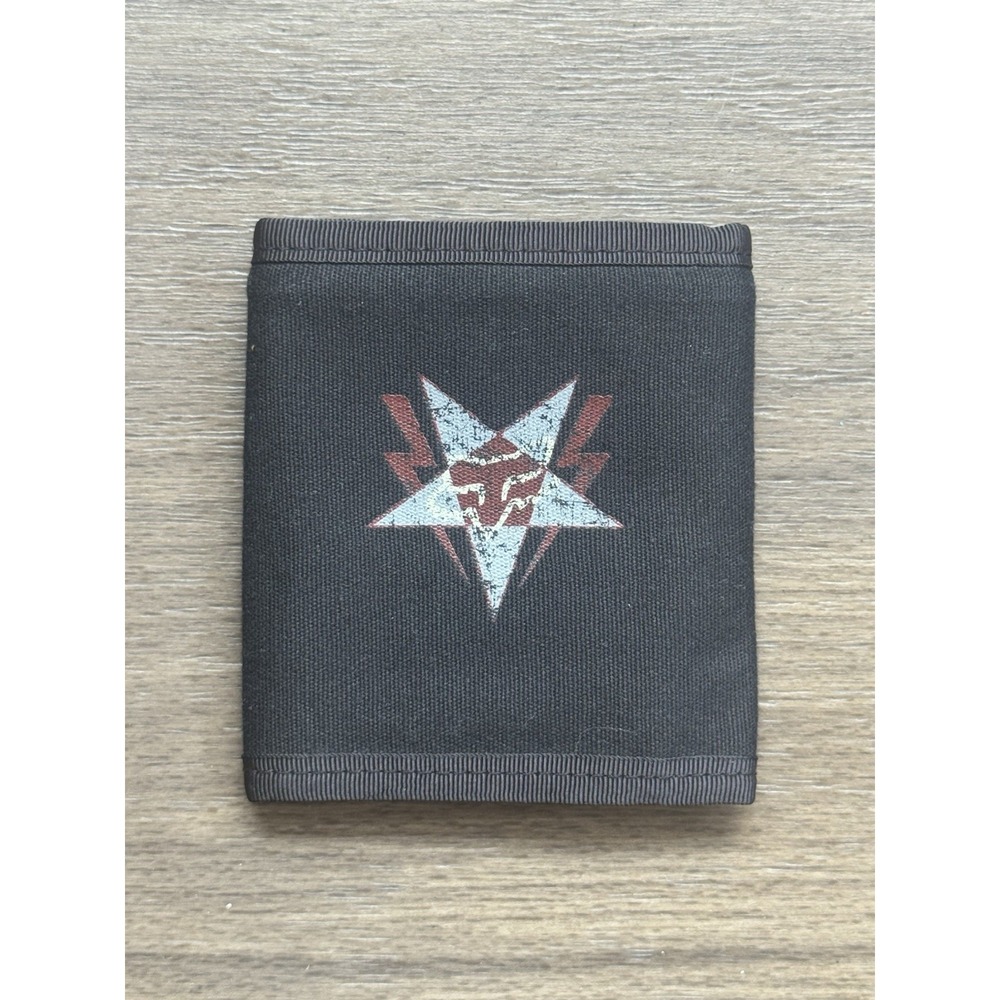 Y2K Fox Racing Black Wallet‎